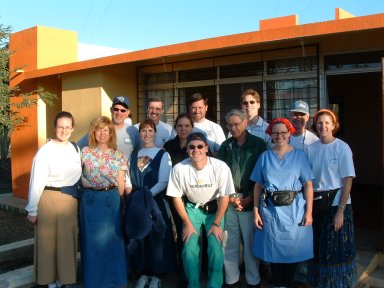 Medical Team in front of clinic in the village of Tres Piedras